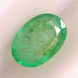 0.50 CTS OVAL EMERALD CABOCHON 6x4 MM