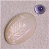 Image 1 : 5.95 CTS MIXED LOT OF CARVED MOONSTONE AND IOLITE CABOCHON 14x10 - 4 MM