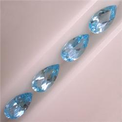 5.30 CTS LOT OF PEAR BABY BLUE TOPAZ 10x5 MM