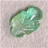 Image 1 : 0.58 CTS CARVED EMERALD LEAF 8x5 MM