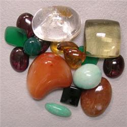 101 CTS LOT OF SEMIPRECIOUS STONES CABOCHONS