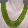 Image 1 : 499 CTS FIVE PERIDOT RONDELLES STRANDS 5 MM - 16-18 INCHES