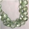 Image 1 : 354 CTS GREEN AMETHYST TEAR DROP STRAND 13x12 MM