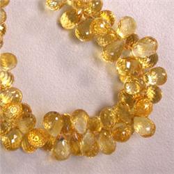 276 CTS CITRINE BRIOLETTE STRAND 11x7 MM