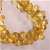 Image 1 : 276 CTS CITRINE BRIOLETTE STRAND 11x7 MM