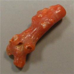 4 CTS FREE FORM NATURAL ITALIAN CORAL BRANCH 20x8 MM