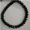 Image 1 : 100 CTS BLACK SPINEL RONDELLES STRAND 6 MM - 10.5 INCHES