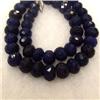 Image 1 : 755 CTS CARVED GLASS FILLED ENHANCED SAPPHIRE STRAND - TEMPORARY CLASP