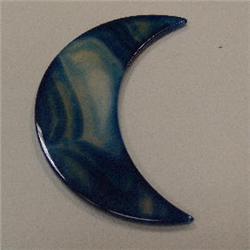 95 CTS AGATE MOON 78x26 MM - TOP DRILLED