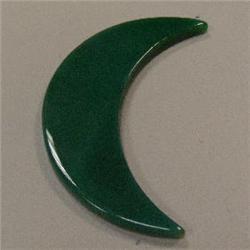 129 CTS AGATE MOON - TOP DRILLED 79x24 MM