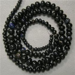123 CTS SAPPHIRE RONDELLES STRAND 6-3 MM - 20 INCHES