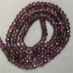 63 CTS SPINEL RONDELLES STRAND 4 MM - 15 INCHES