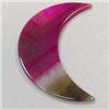 Image 1 : 168 CTS AGATE MOON - TOP DRILLED 77x28 MM