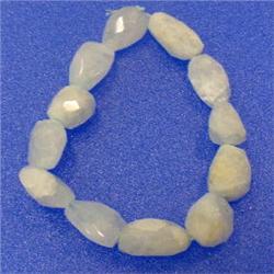 120 CTS LOT OF FACETED AQUAMARINE NUGGETS BEADS 