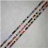 Image 1 : THREE STRANDS OF 2 MM MULTICOLOR NATURAL STONES