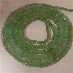 91 CTS GRADUATED EMERALD RONDELLES STRAND - INCLUDED