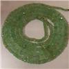 Image 1 : 91 CTS GRADUATED EMERALD RONDELLES STRAND - INCLUDED