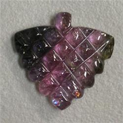 6.90 CTS CARVED TOURMALINE 17x17 MM