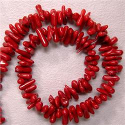 12-5 MM BAMBOO CORAL STRAND - 16 INCHES