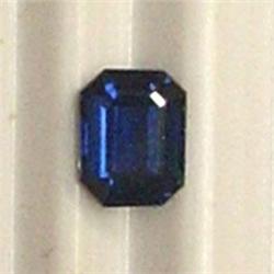 0.50 CTS EMERALD CUT SAPPHIRE 5x4 MM - NATURAL COLOR