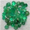 Image 1 : 2.50 CTS LOT OF ROUND EMERALD CABOCHONS 1-2 MM