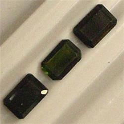 2 CTS LOT OF EMERALD CUT GREEN TOURMALINE 6x4 MM