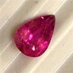 0.80 CTS PEARL SHAPED PINK TOURMALINE 7x5 MM