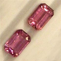 1 CTS PAIR OF EMERALD CUT TOURMALINE 6x4 MM
