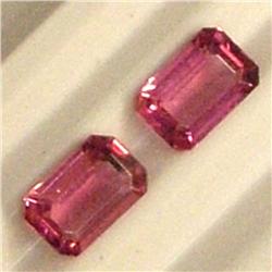 1 CTS PAIR OF EMERALD CUT TOURMALINE 6x4 MM