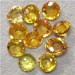 3.10 CTS LOT OF ROUND SAPPHIRES 3 MM