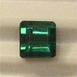 0.70 CTS SQUARE GREEN TOURMALINE 5 MM
