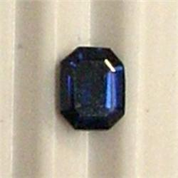 0.50 CTS EMERALD CUT SAPPHIRE 4.5x3.5 MM - NATURAL COLOR