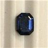 Image 1 : 0.50 CTS EMERALD CUT SAPPHIRE 4.5x3.5 MM - NATURAL COLOR