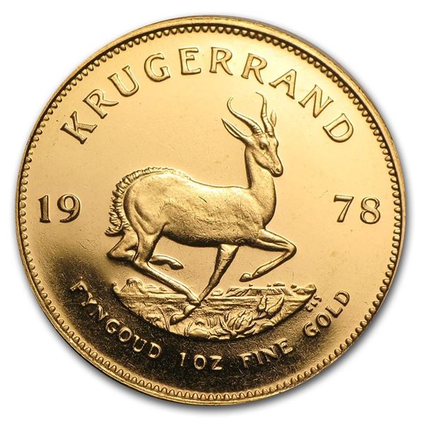 1978 South African 1 oz Gold Krugerrand Coin BU