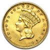 Image 1 : $1 Indian Head Gold Dollar Type 3 Minted 1856-89