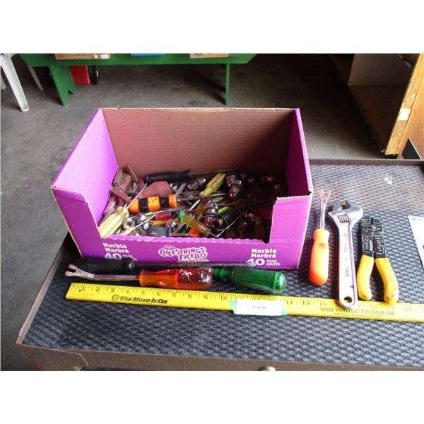 Hand tools - screwdrivers, nuts, etc