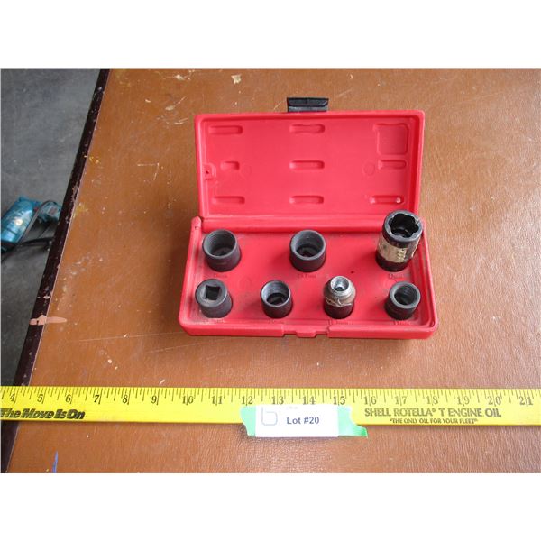 7 piece wheel lug remover - ultra pro