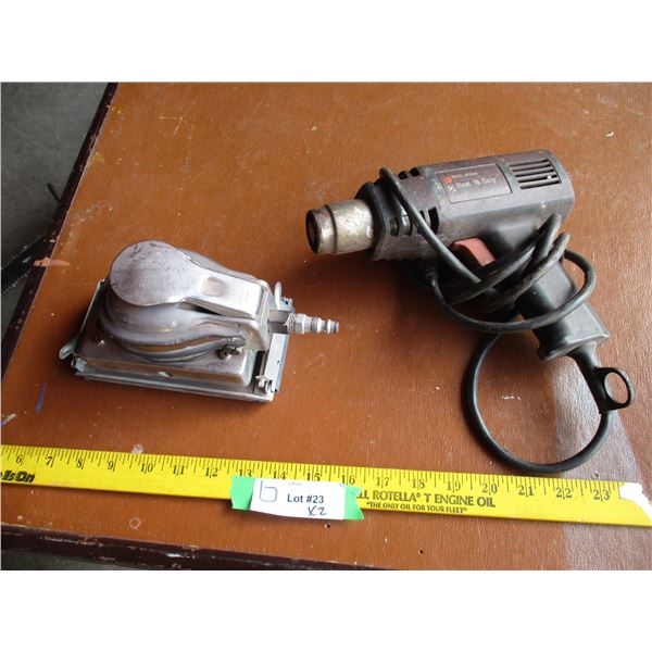 Powerfist air tool sander + heat gun