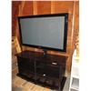 Image 1 : 50" Plasma TV with stand (glass top) - 2008 - 50"x18"24T