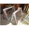 Image 2 : (4) Wood saw horses