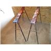 Image 6 : (2) Metal sawhorses + sheet of plywood (1/2")