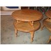 Image 2 : (3) coffee table 2-tier - 24" round