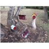 Image 2 : (12) Bird houses with wooden feeder