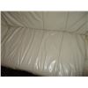 Image 4 : White leather loveseat - 55" long