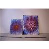 Image 1 : (2) Canvas Abstract Flowers