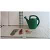 Image 1 : Plastic Water can + other Gardening Supplies