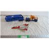 Image 1 : Tonka Truck and Trailer + Vintage toy plane
