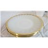 Image 3 : Platter plates with gold trim + Flower cups