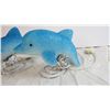 Image 2 : (2) Blue Dolphin Lamps