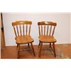 Image 1 : *(2) Brown Wood Chairs